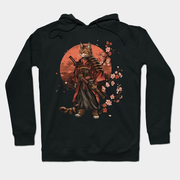 Cat Ninja Legend Clawed Assassin Hoodie by Tosik Art1